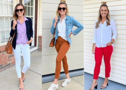 Stylish workday outfits featuring a variety of professional attire, including tailored blazers, chic blouses, smart trousers, and fashionable accessories, perfect for the modern workplace.