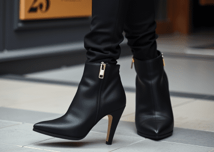 Bershka boots with heels, stylish fall winter shoes, fashionable sandals, Cinderella-inspired footwear, a variety of shoes in a shoe closet, elegant heels boots for winter occasions.